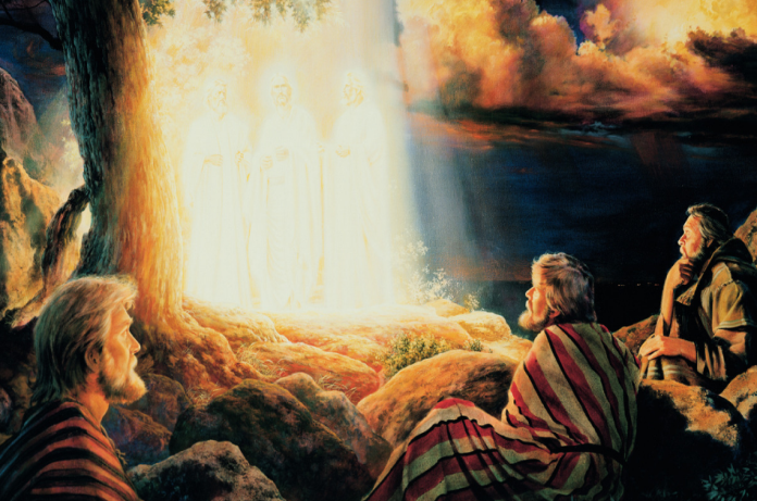 Imagem de Jesus transfigurando-se